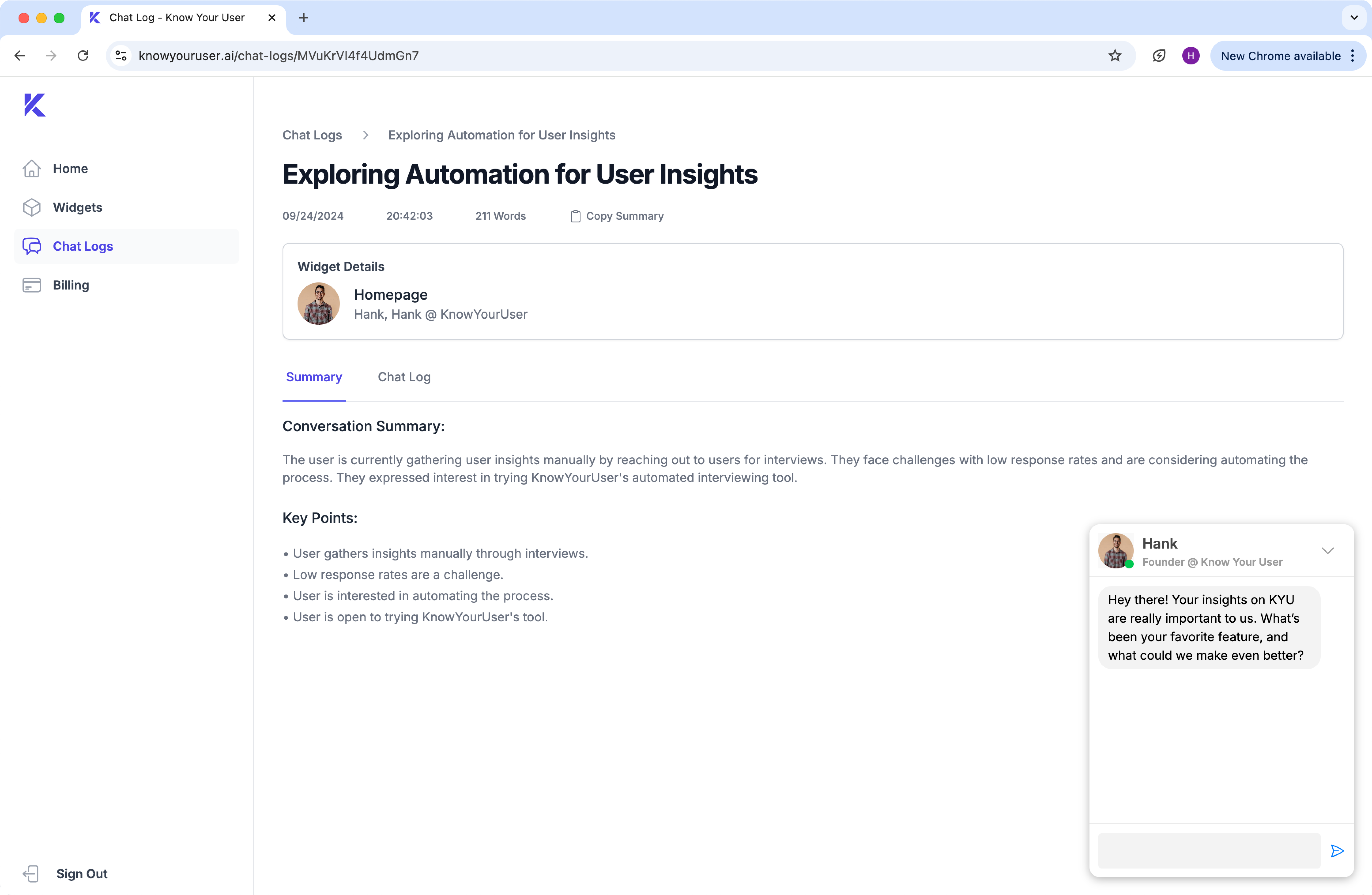 App screenshot